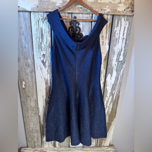 Ted Baker Strapless Midnight Blue Sparkle Dress Size 6 - Picture 12 of 14